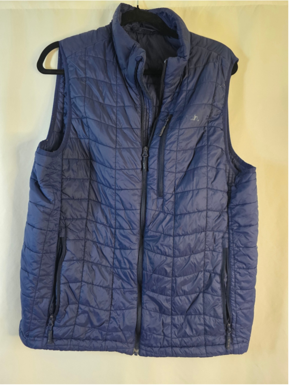 Women's Bench Quilted Puffer Vest Blue Size L